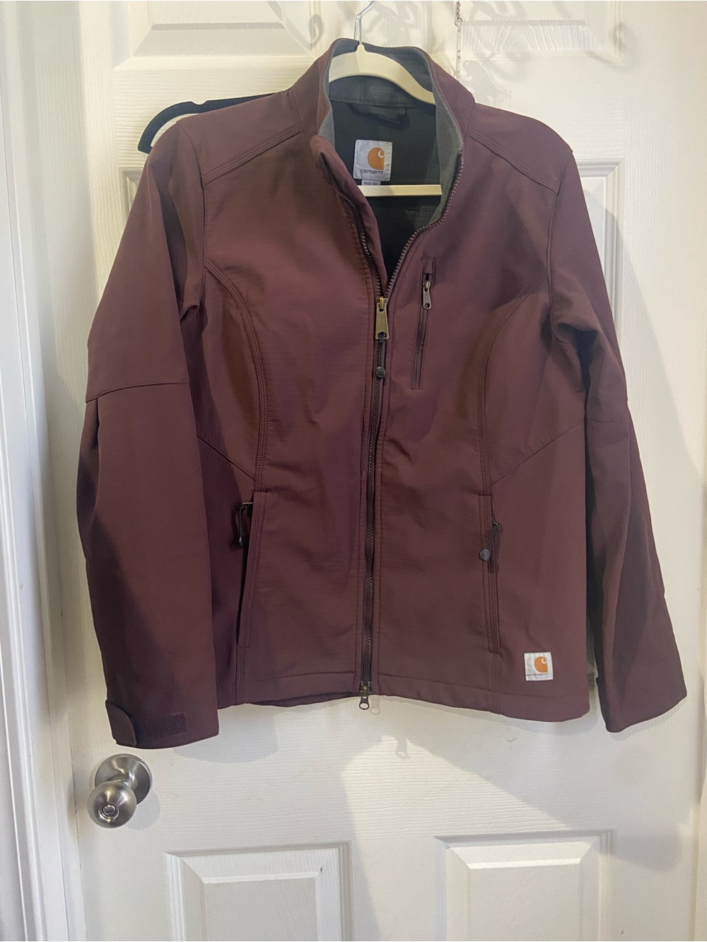 Carhartt Women's Burgundy Softshell Utility Jacket